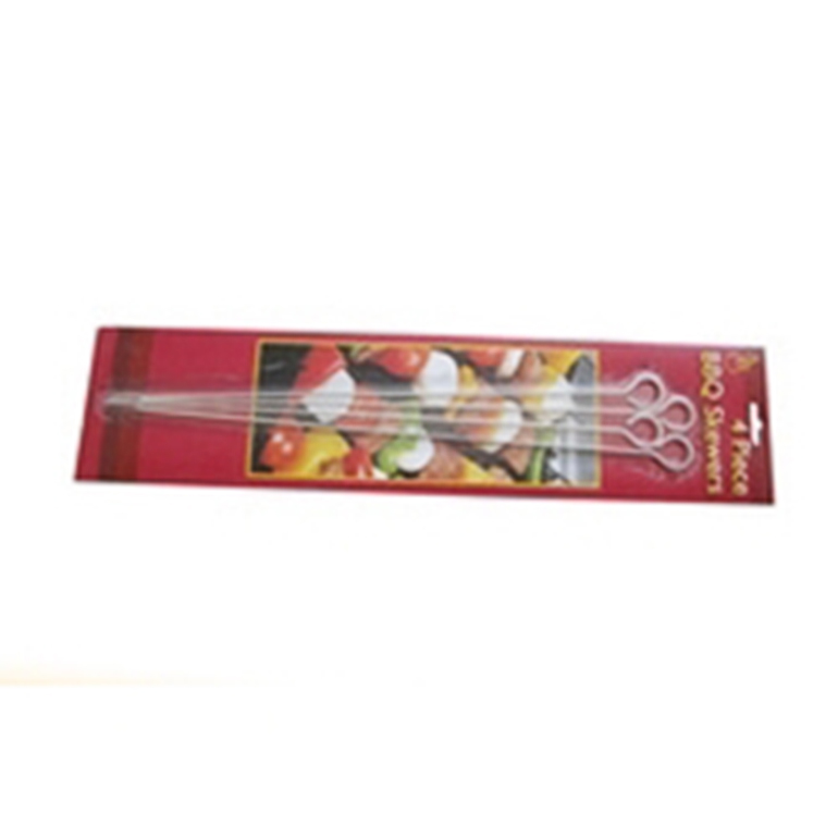 Chrome Plated 4pcs sets BBQ skewer in blister card Chrome Plated 4pcs sets BBQ skewer in blister card