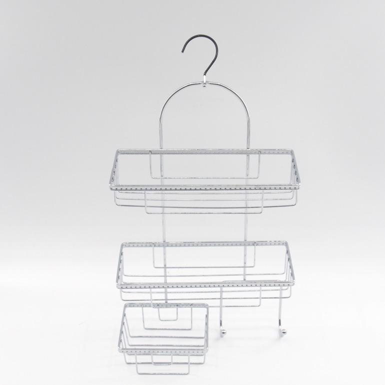 bathroom storage rack chrome