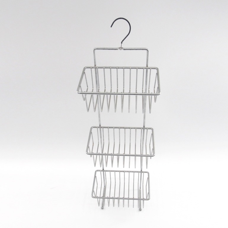 bathroom chrome shelves