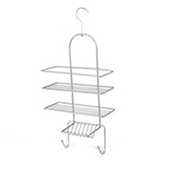 OSCAAOF2108395 2 Tier bathroom hanging rack /bathroom hanging shelf