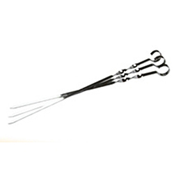 OSCABBQ005580 3Pcs Set Stainless Steel Kebab Skewers 