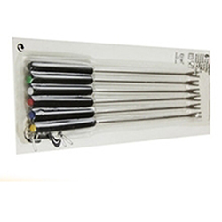 OSCABBQ007564 6 Pcs Set Rotating BBQ Skewer 