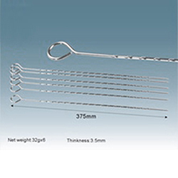 OSCABBQ012589 Good Quality 6Pcs Set Metal Meat Skewer