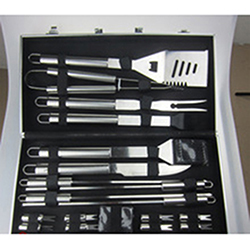 OSCABBQ02010462 18 in 1 Stainless Steel Barbecue Grilling Tools Set in Aluminium Case