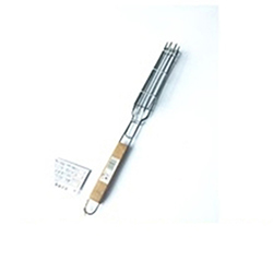 OSCABBQ2103582 BBQ kabob KEBAB BASKET wooden handle BBQ Grill accessories