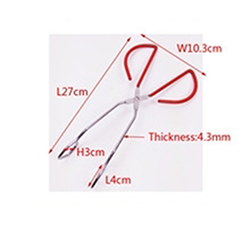 OSCABBQ3029351 10inch red pvc handle bbq tongs dasha factory
