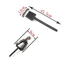 OSCABBQ5001701 18 inch 3 in 1 Barbecue Grill Cleaning Brush with Wire Bristles