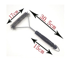 OSCABBQ5001854 12inch triangle steel wire bbq cleaning brush
