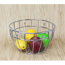OSCABS1017888 Factory Direct Chrome Plated Metal Fruit Bowl