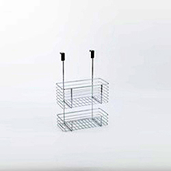OSCABS573 dual tier corner chrome plated stainless steel bathroom corner shelf