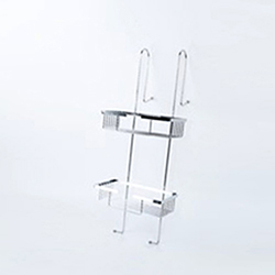 OSCABS704 Towel Basket Perfume Scroll Rack Wall Mount silver Metal Bathroom Makeup Storage