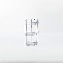 OSCABS948 PE coated iron corner bathroom rack/corner bathroom stand/corner shelving for bathrooms