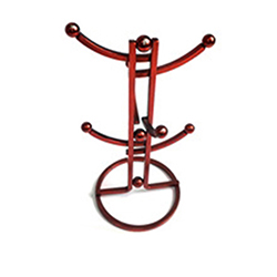 OSCACH0212730 Durable Metal Red Coffee Cup Holder Tea Cup Holder Tree