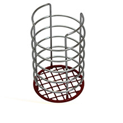 OSCADR012552 DR012 round PVC bottom metal cutlery holder