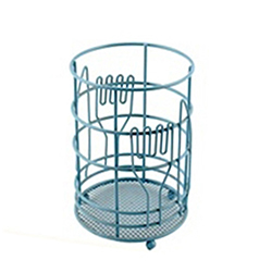OSCADR021525 Bule Colour Spoon And Fork Storage Holder 
