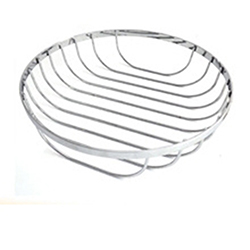 OSCAFR0201420 Low Price Brief Design Chrome Plated Metal Wire Mesh Fruit Basket