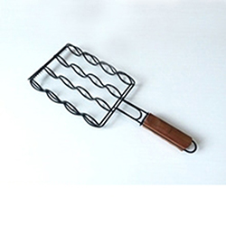 OSCAGB0104601 corn bbq basket Non-Stick wooden handle