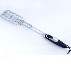 OSCAGB0105781 Sausage hot dog grill basket with rubber handle