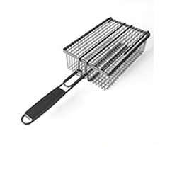 OSCAGB0109564 High quality non stick deep vegetable grill basket shaker