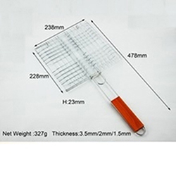 OSCAGB043244 Good Quality Four Hamburger Grill Basket