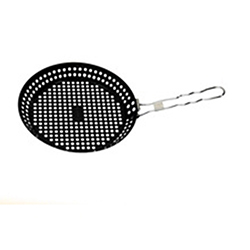 OSCAGP006764 Black Round Barbeque Grill / BBQ Grill Pan With Customized Logo