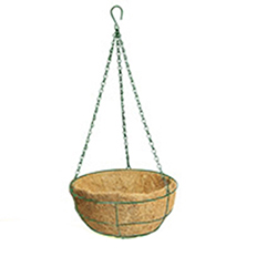 OSCAHB004522 12 Inch Green Colour Hanging Basket Pots / Hanging Basket