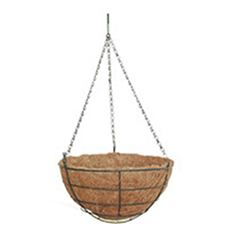 OSCAHB007907 14 Inch Green Colour Wire Hanging Baskets 
