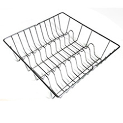 OSCAKR0204610 Factory Direct Square Kitchen Metal Wire Dish Plate Rack Dish Drying Rack