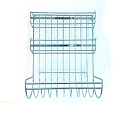 OSCAKR0208137 Stainless Steel 3-tier Kitchen Rack Paper Towel Holder and Kitchen Wrap Holder with Cutter
