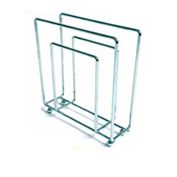 OSCAKR0209536 Double Square Design Metal Napkin Holder for Restaurant-Chrome/Satin Nickel/Purple/Brass