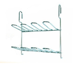 OSCAKR0217539 High Quality Metal 2 Tier Kitchen Utensil Hanging Rack