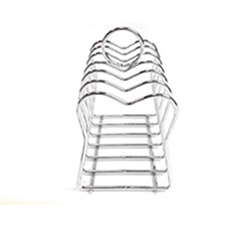 OSCAKR0221855 New Design Metal Chrome Plated 6 Slice Toast Rack