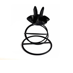 OSCAKR0222227 New Design Decorative Metal Candle Holder Black Candle Stand