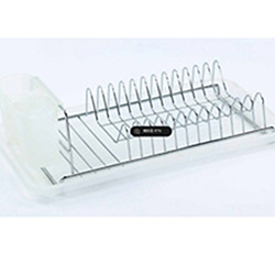OSCAKR1008435 Extra Large Metal Wire Dish Rack with Drainboard contemporary dish racks