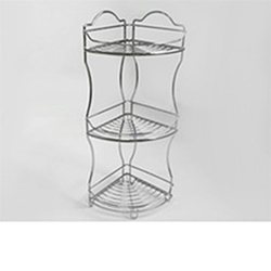OSCAKT054734 3-Tier Free Standing Stainless Steel Bath Shelf Bathroom Corner Rack