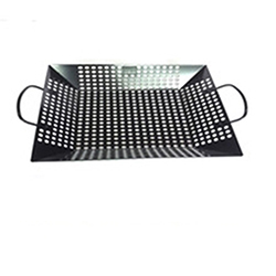 OSCAKT063224 Outdoor Campfire Nonstick Iron Grill Cooking Pan