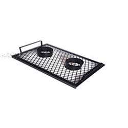OSCAKT063509 Nonstick Coating Double Chicken Beer Can rack and BBQ Grill Grid Grate