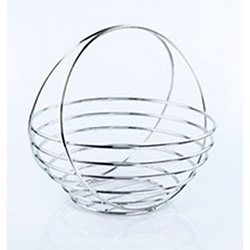 OSCAKT099660 Home Basic Round metal fruit basket