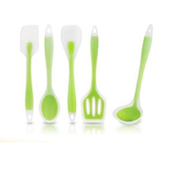 OSCAKU166 green Silicone Kitchen Utensil Set FDA food grade