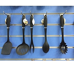 OSCAKU326 100% FDA Silicone Kitchen cooking Utensil Set 5 Piece red Silicone Spatula Turner Spoonula Mixing Spoon Slotted Spoon ladle