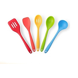 OSCAKU410 5 pieces mixing color food grade Silicone Kitchen Utensil Set