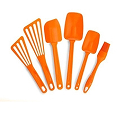 OSCAKU755 6 pcs sest orange food grade Silicone Kitchen Utensil