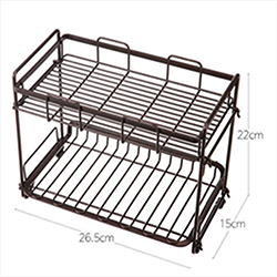 OSCAMWCR142 double rack Kitchen spices basket