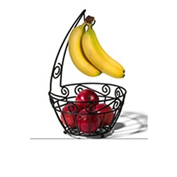 OSCAOEM448 Counter top metal banana hanger and fruit Baskets
