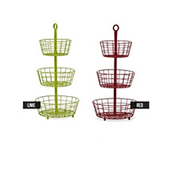 OSCAOEM507 56cm Three-Tier Fruit Basket in Four Colours