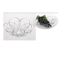 OSCAOEM701 Chrome Iron Wire Fruit Basket metal stainless steel fruit rack