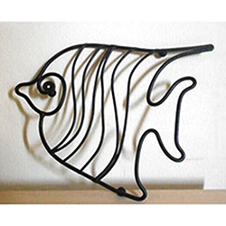 OSCAOEM797 Vintage Fish Shaped Pot Pan Cooling Rack