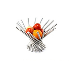 OSCAOEMODM459 rotating fruit basket Stainless Steel Fruit Food Rotating Tray Bowl