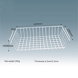 OSCASB011923 Kitchen Metal Wire Storage Basket 