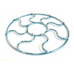 OSCATM0211789 Round Metal Dining Table Trivet Table Hot Pot Mat Dish Mat Chrome Plated/Satin
